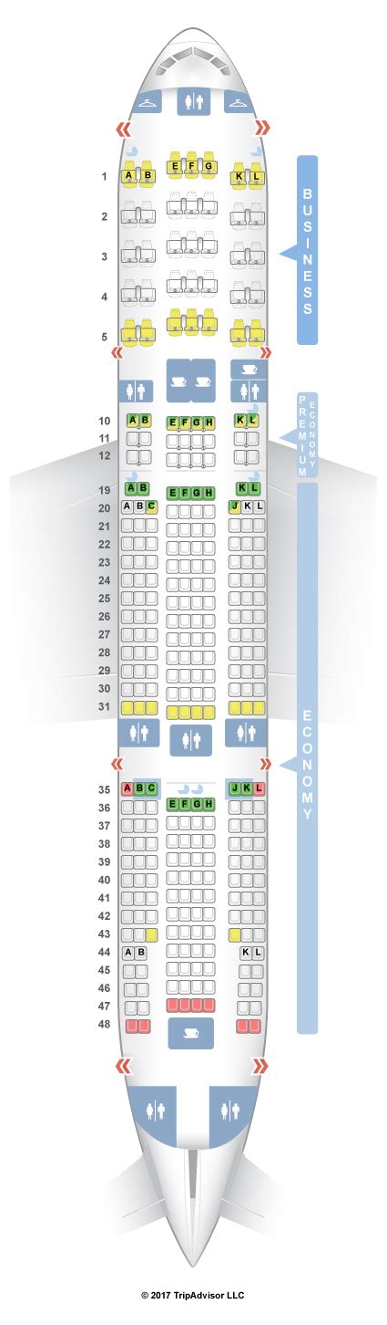 Seatguru Seat Map Air France Boeing 777 200er 772 Three Class V1