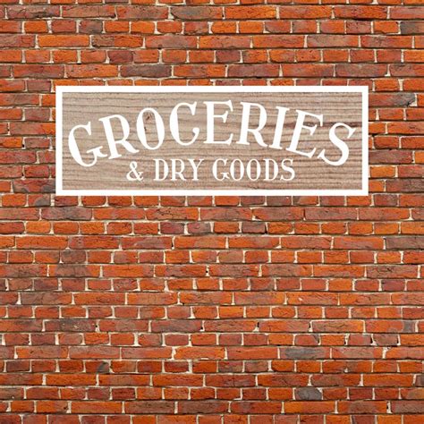 Groceries Sign Decor Grocery Sign Groceries Sign Vector Etsy
