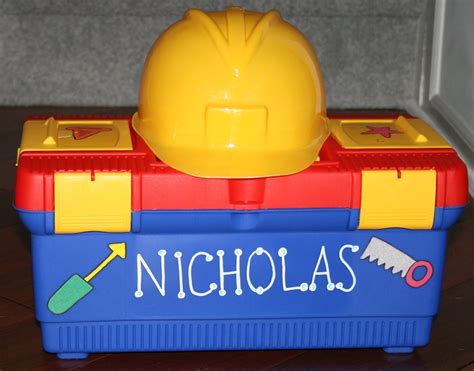 Personalized Kids Large Tool Box With By Placematsplus On Etsy