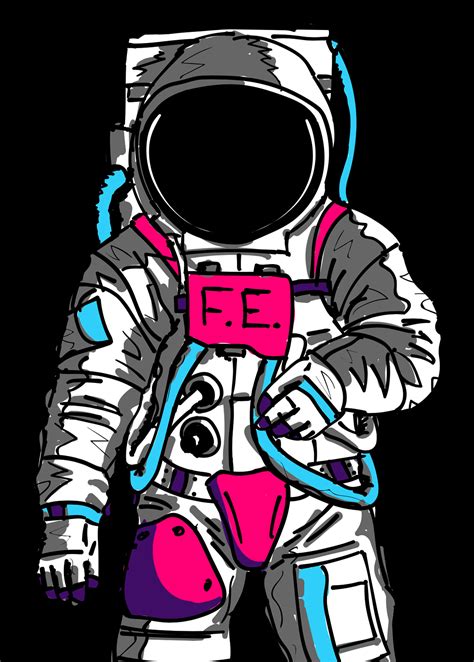 Spaceman Drawing | Free download on ClipArtMag