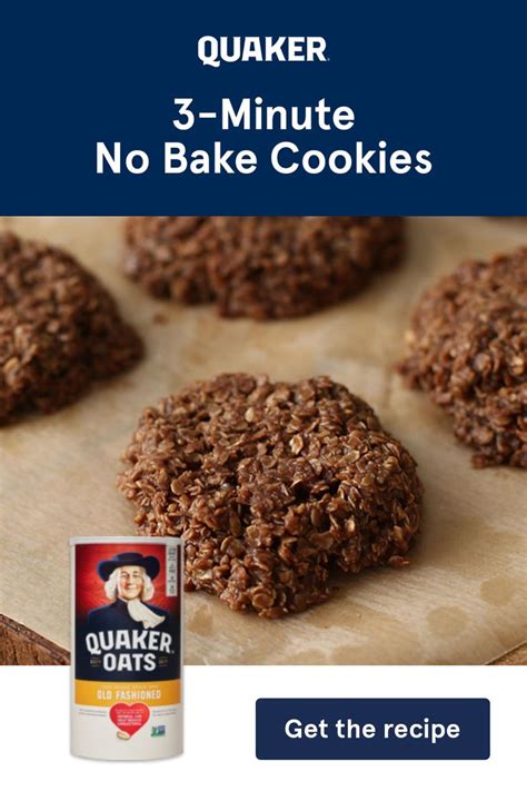 And an easy healthy cookie recipe for chocolate chip cookies! 3-Minute No-Bake Cookies Recipe | Quaker Oats | Recipe in ...