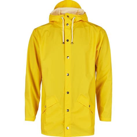 Rains Waterproof Jacket Yellow Waterproof Jacket Rain Jacket