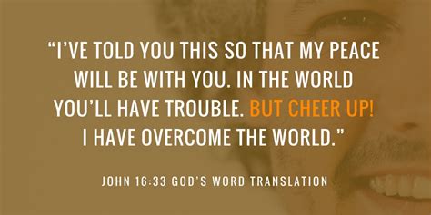 Gods Word Translation Verses We Love A Comparison Of John 1633