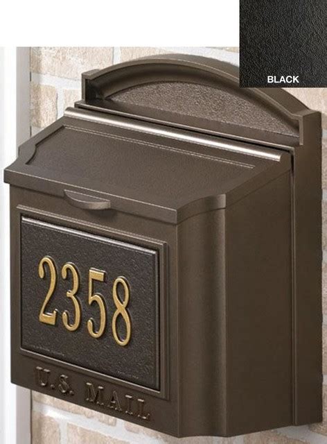 Wall Mount Personalized Mailbox Traditional Mailboxes By Home