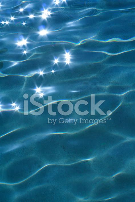 Shallow Pool Of Wavy Sparkly Water Background Stock Photo Royalty