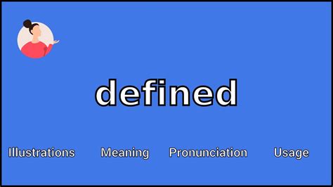 Defined Meaning And Pronunciation Youtube