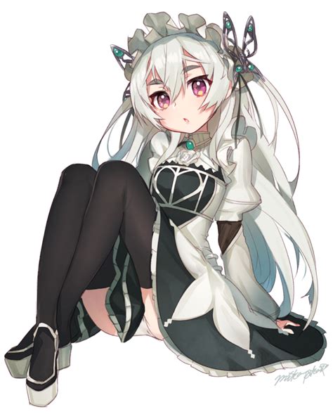 Mika Pikazo Chaika Trabant Hitsugi No Chaika Silver Hair 10s 1girl