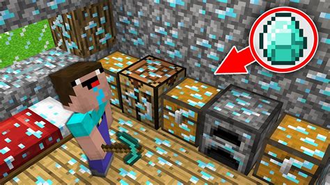 What Happened To This Diamond Ore House Minecraft Noob Vs Pro Youtube