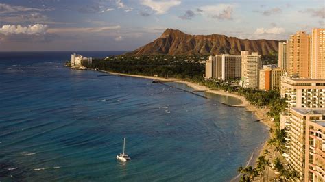 Waikiki Beach Honolulu Oahu Hawaii Fond Décran Hd Arrière Plan
