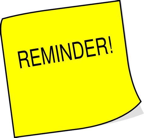 Sticky Note Reminder Clip Art At Vector Clip Art Online