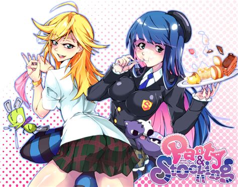 Safebooru Chuck Panty And Stocking With Garterbelt Panty Character