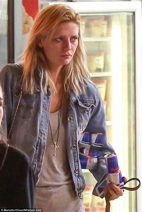 Mischa Barton Guzzles Energy Drink As She Joins A Friend At Hollywood