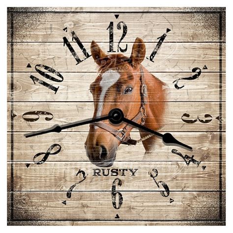 Horse Clock Etsy