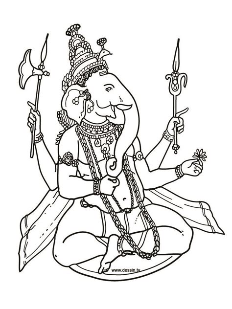Coloring Pages Hindu Gods Ganesha Drawings Ganesha Drawing Ganesh Art
