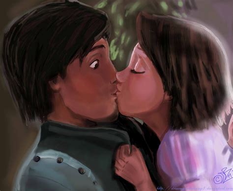 Kiss By Dreamyartistroxy3 On Deviantart Rapunzel And Eugene Disney