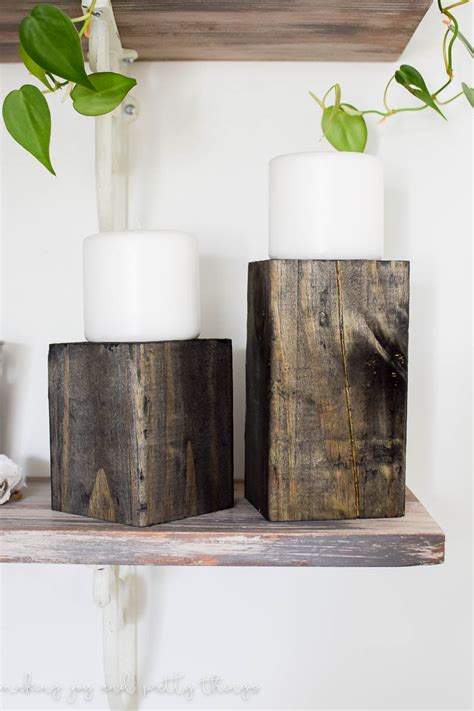 How To Make The Easiest Diy Wooden Candle Stands Making It In The