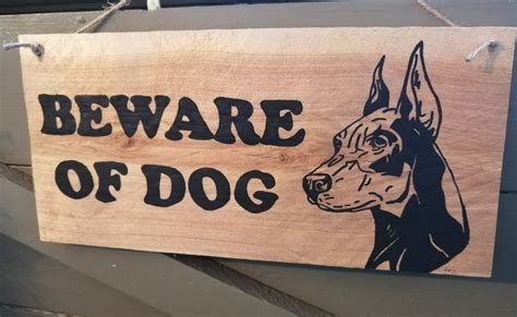 Custom Beware Of Dog Sign Dog Sign For Home Pet Sign Dog Etsy Canada