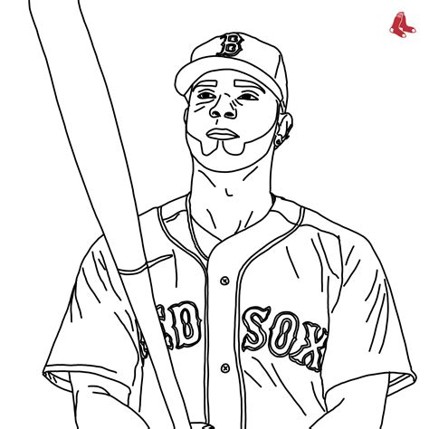 Boston Red Sox Coloring Pages