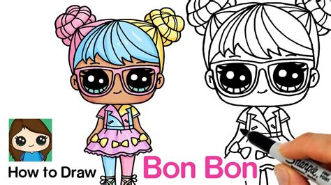 Learn how to draw lol dolls characters step by step easy and cute. How to Draw Bon Bon | LOL Surprise Dolls (With images ...