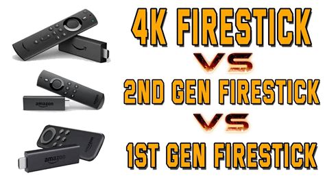 4k Firestick Vs 2nd And 1st Gen Firesticks Whats The Best Youtube