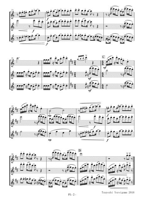 Flute Trio Under The Sea From The Little Mermaid Music Sheet Download
