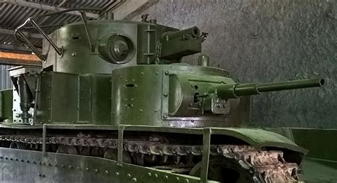 Surviving T 35 Soviet Ww2 Heavy Tank At The Kubinka Tank