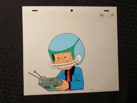 Dennis The Menace Cartoon Animation Cel And Drawing 11x9 Football 52 A1