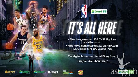 Stream every game live on any device. NBA, SMART launch free live streaming service for prepaid ...