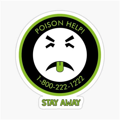 Mr Yuck Means No Poison Help Sticker For Sale By Rjb Art Redbubble