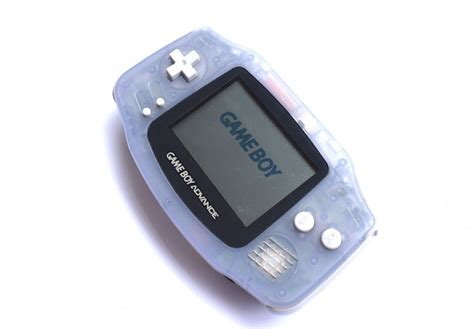 Nintendo Game Boy Advance Gba Clear Glacier Blue Agb 001 Handheld