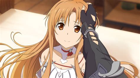 Long Hair Anime Anime Girls Sword Art Online Yuuki Asuna Brown