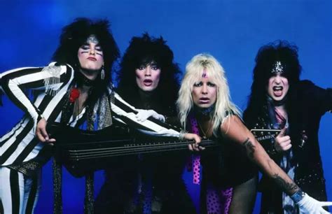 Vince Neil Nikki Sixx Tommy Lee And Mick Mars Of Motley Crue 1989 Old