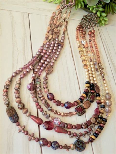 Items Similar To Rhythm Of Light In Warmth Long Layered Necklace 5