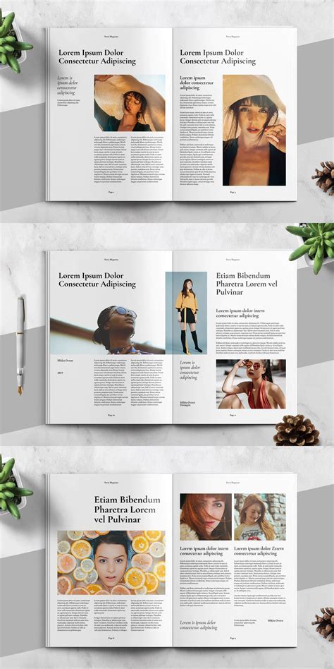 Fashion Magazine Layout Magazine Layout Design Page Layout Design