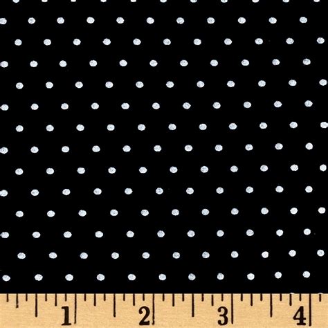 Telio Stretch Bamboo Rayon Jersey Knit Dot Black Fabric By