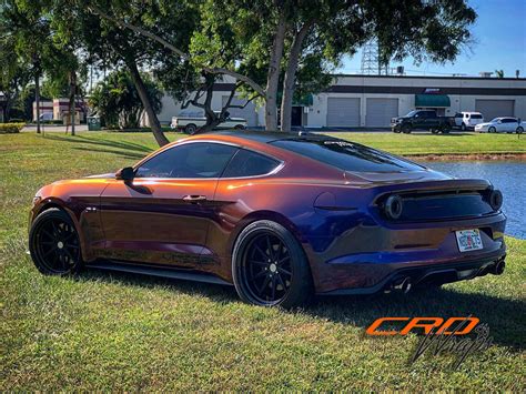 Full Color Change Wrap On A 2017 Mustang Crd Wraps