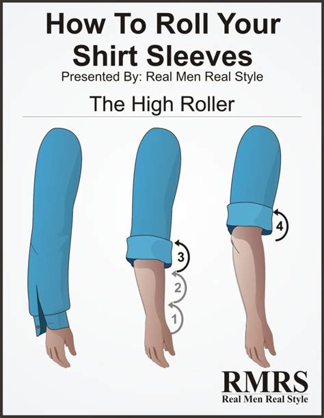 How To Roll Up Shirt Sleeves 5 Sleeve Folding Methods For Men Dress