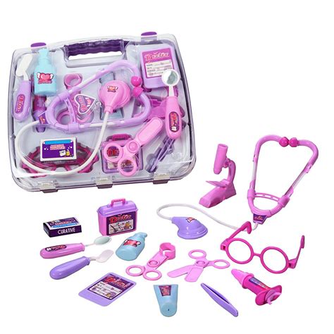 Pink Childrens Kids Role Play Doctor Nurses Toy Set Medical Kit £799