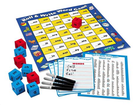 Roll And Write Word Game Word Games Writing Games