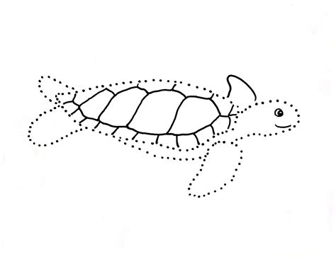 Our dot to dot pages are becoming super popular around here, so we're trying to add more and more of them all the time. Sea Turtle Dot Drawing - Art Starts