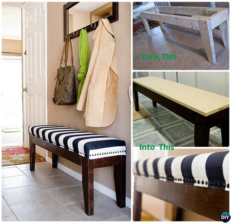 This upholstered x bench was built entirely by me with no experience and no help from my builder of a husband… though he did sit back and laugh at me a few times. 20 Best Entryway Bench DIY Ideas Projects Picture Instructions