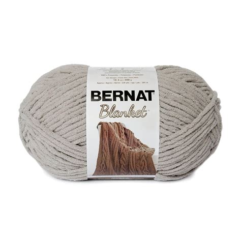 Bernat Blanket Yarn 105 Oz Pale Grey 1 Ball Home And Kitchen