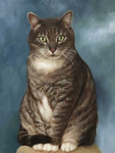 Custom Cat Acrylic Painting Paint Your Life Cat Portraits Cat Art