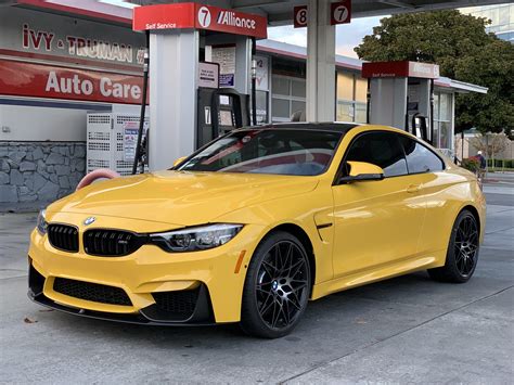 2019 Bmw M4 Competition In Speed Yellow Getting Its First Of Many