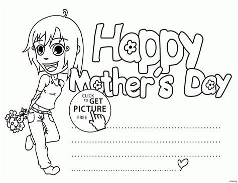 Download and print these mothers day coloring cards coloring pages for free. Mothers Day Card Drawing at GetDrawings | Free download