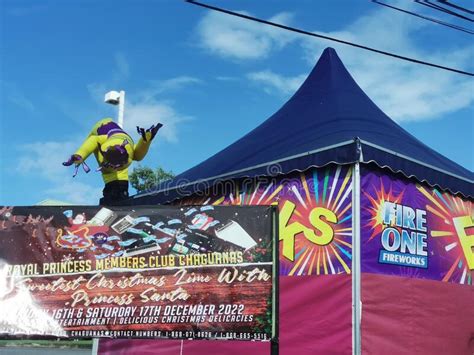 Fire One Fireworks Chaguanas Trinidad West Indies Editorial Image Image Of Fair Sports