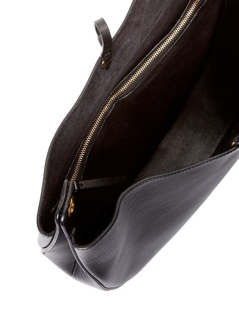 Céline Medium Calfskin Leather Hobo Bag In Black Lyst