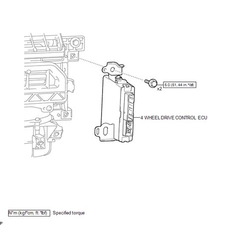 Toyota Tacoma 2015 2018 Service Manual 4wd Control Ecu Vf2cm Transfer
