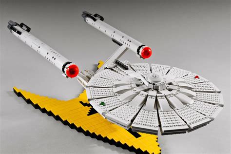 Lego Moc Uss Enterprise Ncc 1701 50 Jahre Star Trek Zusammengebaut