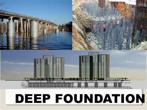 Types and characteristics of foundations. Deep foundation.types and design